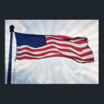 US Flag Pop Art American Patriotic Print<br><div class="desc">My original photograph of the United States of America Flag, processed in an illustrative and pop art style with faded stripes and pop art comic book style dots. It makes for a fun and artsy appearance and eclectic gallery style. This patriotic image would look great framed in a white matte...</div>