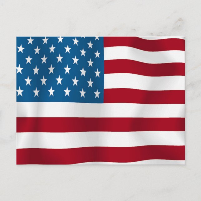 US FLAG POSTCARD (Front)
