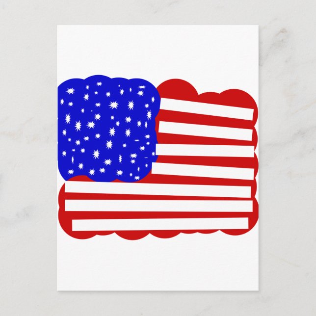 US Flag Postcard (Front)