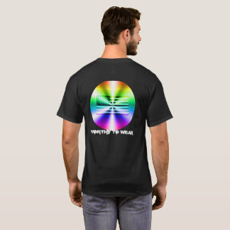 US Flag Rainbow Shield - Worthy To Wear T-Shirt