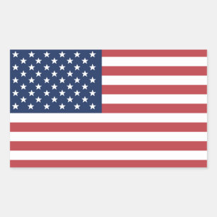 US Flag Rectangular Sticker