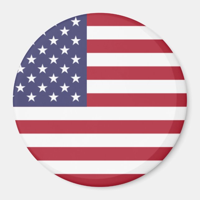 US flag red white and blue Magnet (Front)