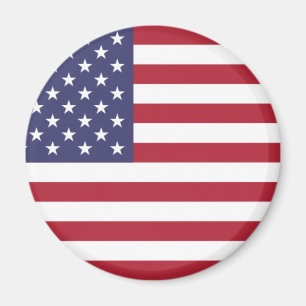 US flag red white and blue Magnet
