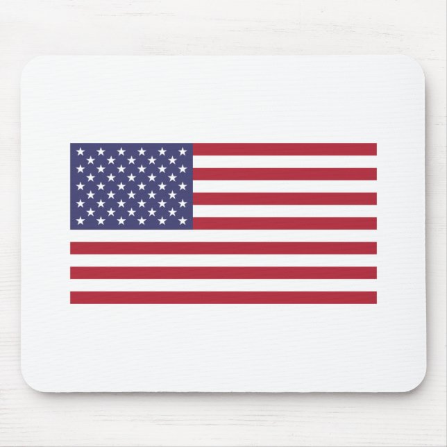 US flag red white and blue  Mouse Mat (Front)