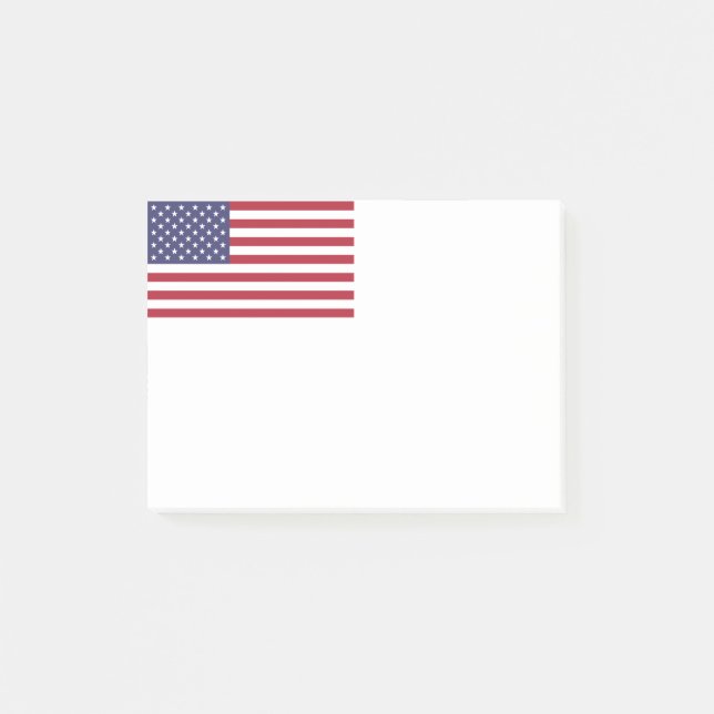 US flag red white and blue Post-it Notes (Front)