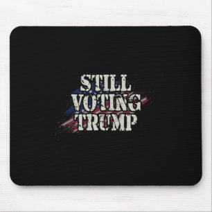 Us Flag Retro Trump Shirt - Voting Convicted Felon Mouse Mat