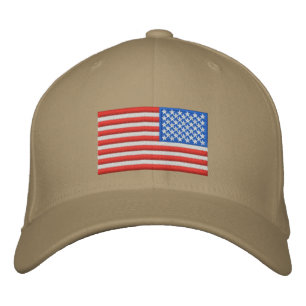 US Flag - Reversed Embroidered Hat