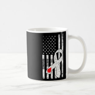 Us Flag Ribbon Type 1 Diabetes Awareness Diabetic  Coffee Mug