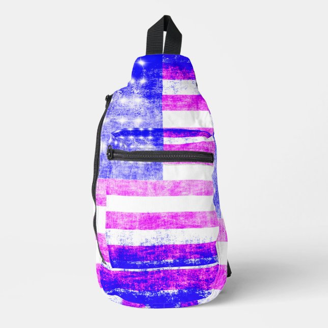 US Flag Sling Bag (Front)
