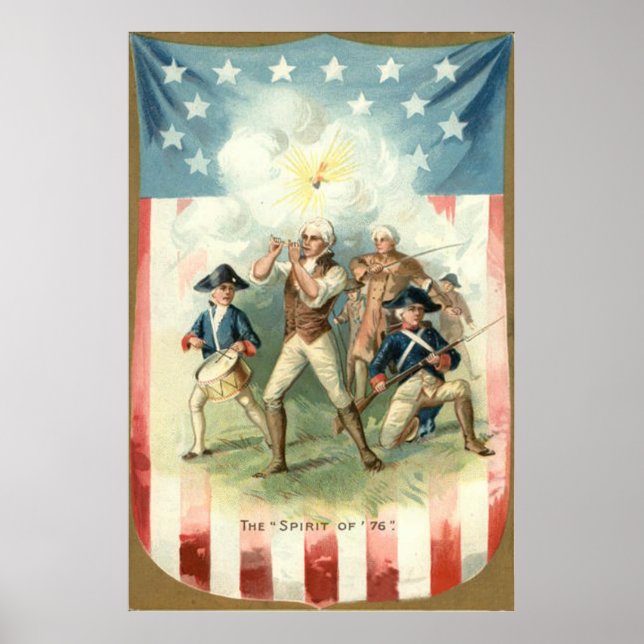 US Flag Spirit of 76 Soldier Drummer Boy Poster (Front)