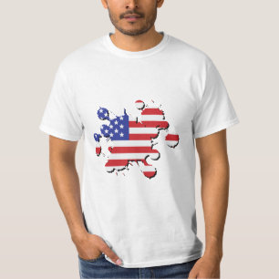 US flag splatter T-Shirt