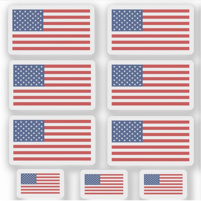 US Flag Stickers  (Front)