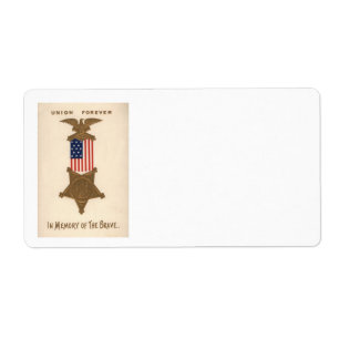 US Flag Union Civil War Medal Eagle