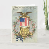 US Flag Union Civil War Medal Eagle Wreath