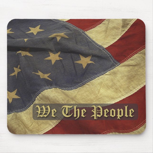 US Flag, We the People Mousepad (Front)
