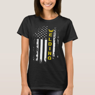 Us Flag Welding  American Flag Welder Gift T-Shirt