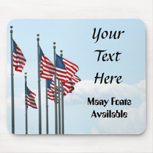 US Flags Array Mousepad (Front)