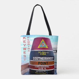 US Florida - Key West - Southernmost point buoy - Tote Bag