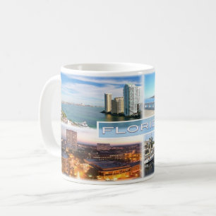 US Florida - Mouth of Miami River at Brickell Key Coffee Mug