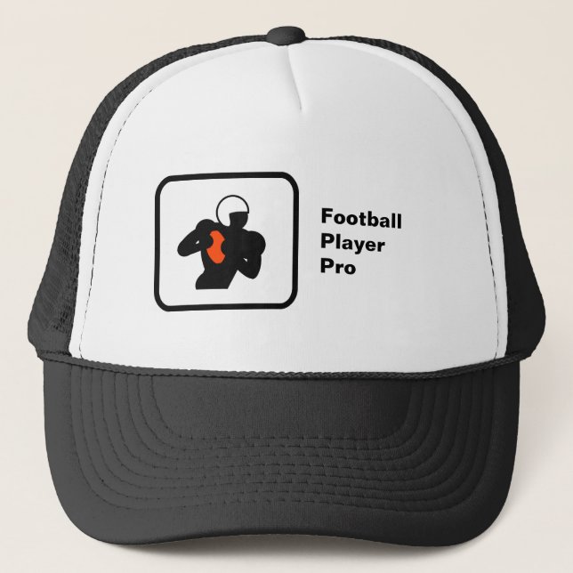 (US) Football Player Pro Trucker Hat (Front)