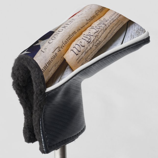 US Founding Documents Golf Head Cover (3/4 Front)