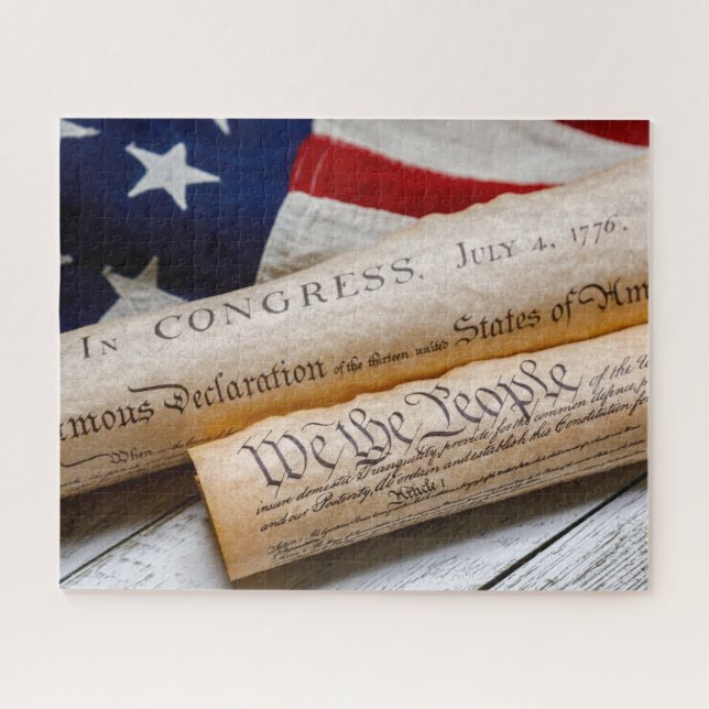 US Founding Documents Jigsaw Puzzle (Horizontal)