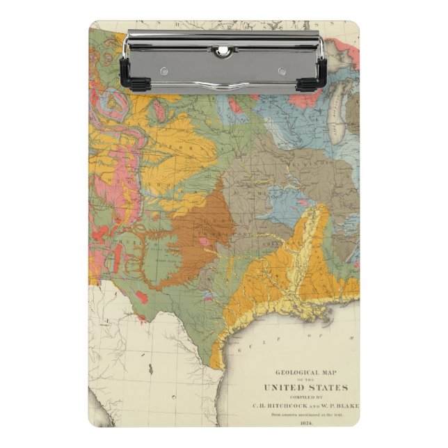 US Geological Map Mini Clipboard (Front)