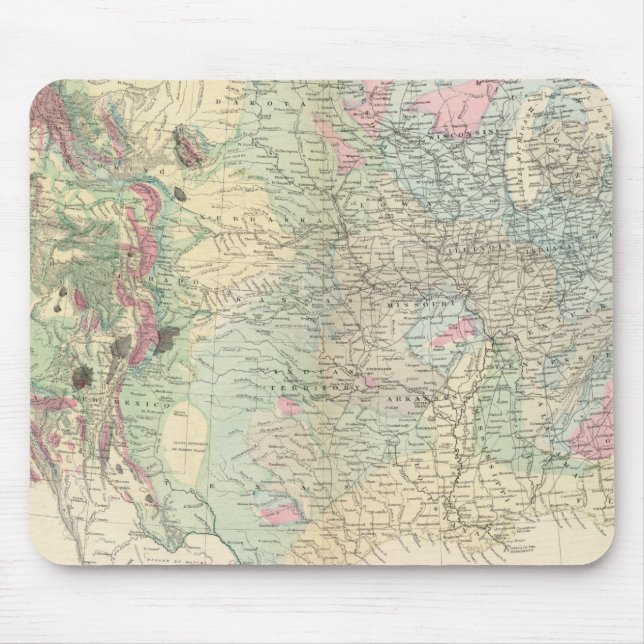 US geological map Mouse Mat (Front)
