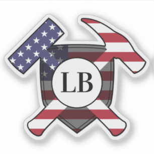 US Geologist's Logo with your Initials on a Vinyl