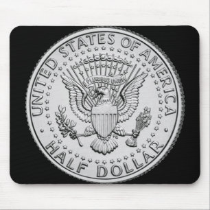 US Great Seal Half Dollar Mouse Mat