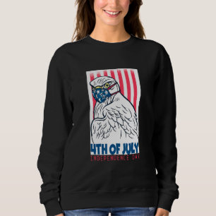 Us Happy Independence Day 4th July Flag Eagle For Sweatshirt
