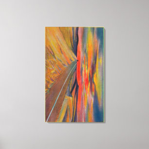 US Highway 80 Crossing the American SaharaState Canvas Print