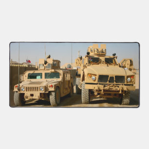 US HMMWV VS MRAP VEHICLES DESK MAT