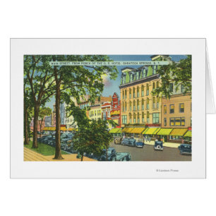 US Hotel Porch View of Main Street