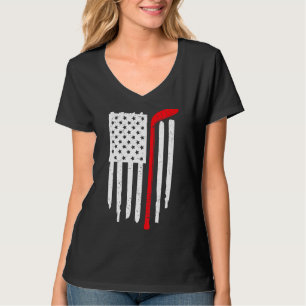 US Ice Hockey USA Practice Flag American Women Men T-Shirt