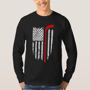 US Ice Hockey USA Practice Flag American Women Men T-Shirt