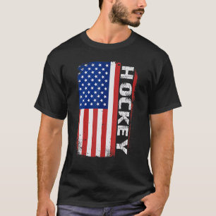 US Ice Hockey USA Practice Flag American Women Men T-Shirt