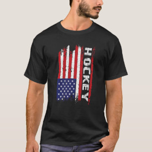 US Ice Hockey USA Practice Flag American Women Men T-Shirt