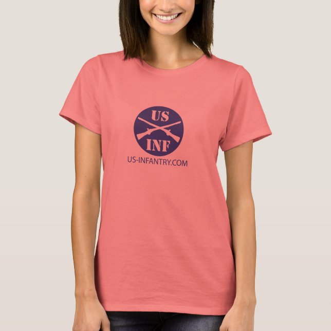 US-Infantry.com Ladies Ringer T-Shirt (Front)