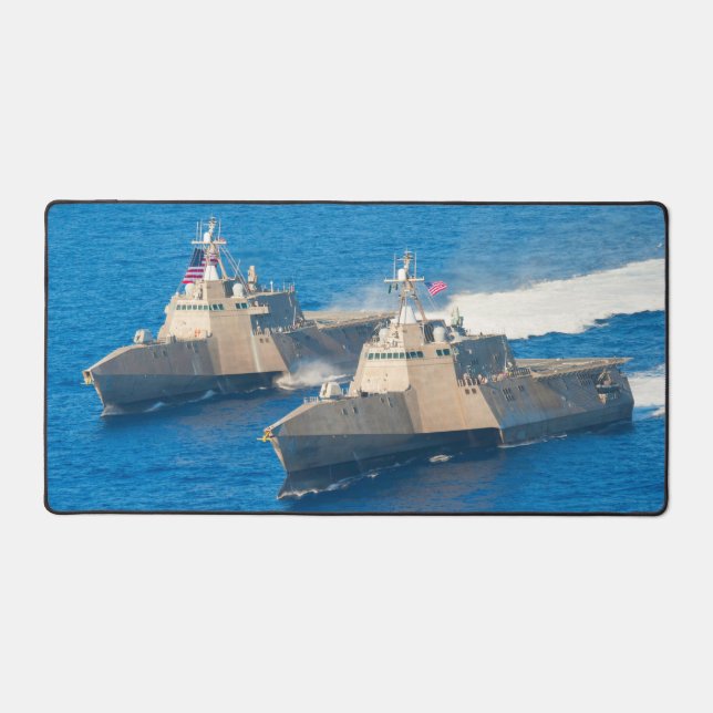 US LITTORAL COMBAT SHIP – LCS DESK MAT (Front)