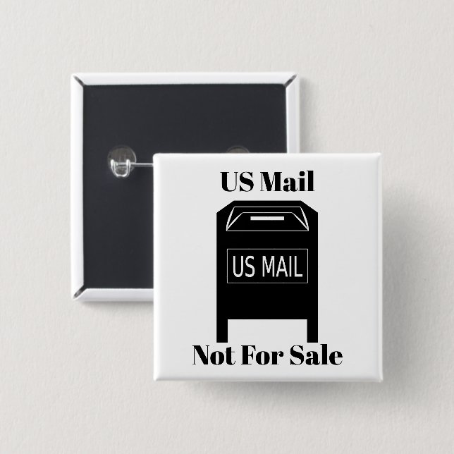 US Mail Not For Sale Button (Front & Back)
