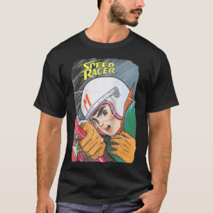 US Manga Speed Racer Logo Close 01 White T-Shirt