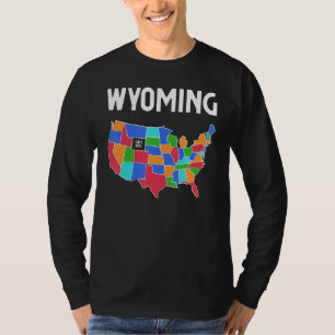 US Map Wyoming Isn't Real Conspiracy Theory T-Shirt