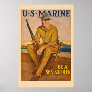 US Marine-Be A Sea Soldier Poster