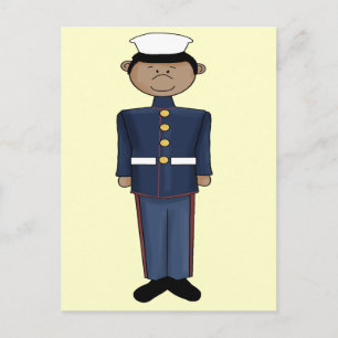 US Marine Corp Boy Postcard