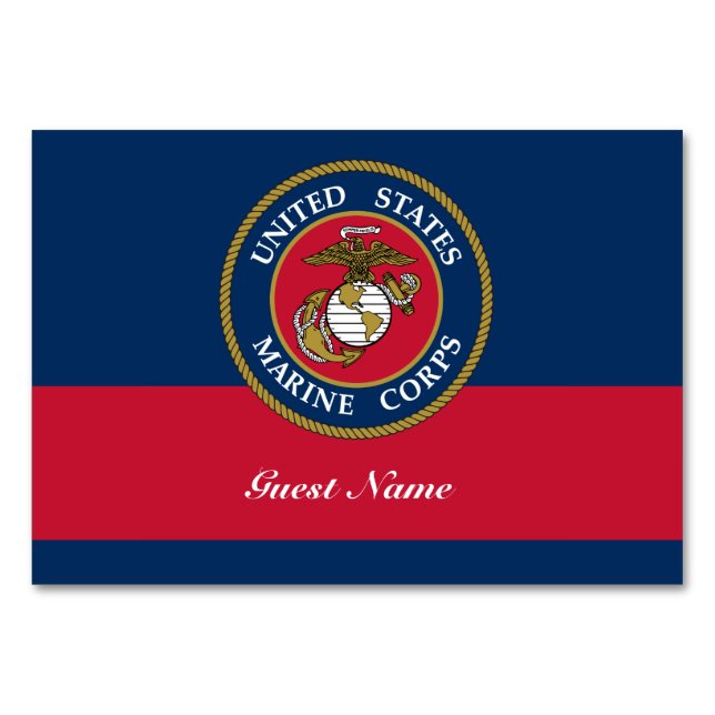 US Marine Corps - Blue Table Card (Front)