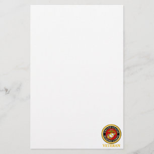 US Marine Official Seal - Veteran Stationery