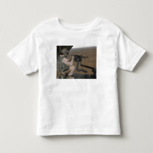 US Marine test firing an M240 heavy machine gun Toddler T-Shirt