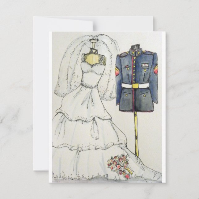 US Marine Wedding Invitations (Front)