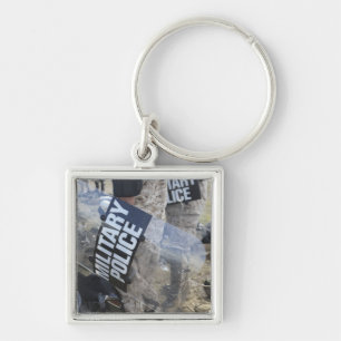 US Marines and Sailors don riot gear Key Ring